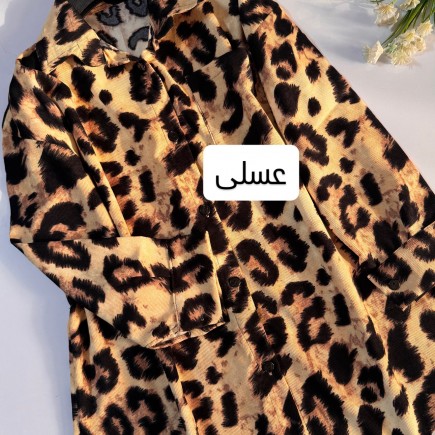 مانتو مخمل پلنگی