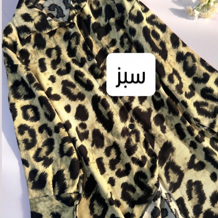 مانتو مخمل پلنگی