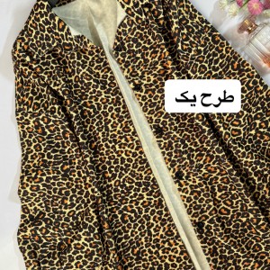 مانتو مخمل پلنگی