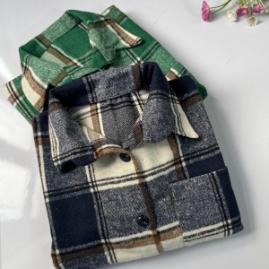 شکت پاییزه  مدل هلنا_پیراهن  چهارخانه زنانه