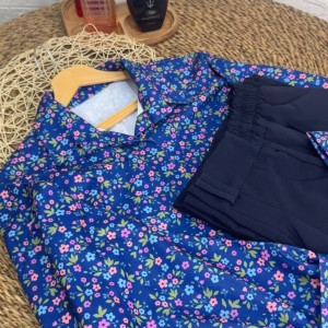 شومیز شکوفه های رنگی