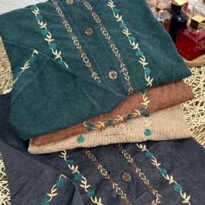 تونیک مخمل کبریتی  مدل خاتون