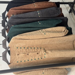 تونیک مخمل کبریتی  مدل خاتون