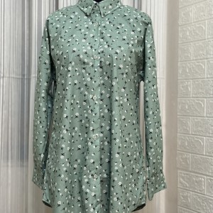 شومیز  بابونه های سبز