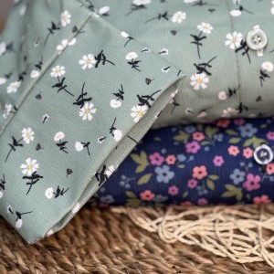 شومیز  بابونه های سبز