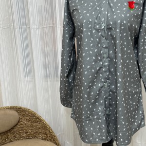 شومیز زنانه طرح برگ بهاری