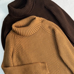 بافت یقه‌دار زنانه فری‌سایز گرم و نرم