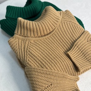 بافت یقه‌دار زنانه فری‌سایز گرم و نرم