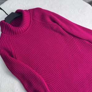 بافت یقه‌دار زنانه فری‌سایز گرم و نرم