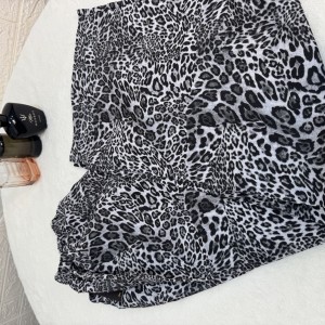 شلوار طرح پلنگی فری‌سایز | جنس کاملس، کمر کش، بدون چروک و آبرفت