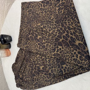 شلوار طرح پلنگی فری‌سایز | جنس کاملس، کمر کش، بدون چروک و آبرفت