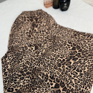 شلوار طرح پلنگی فری‌سایز | جنس کاملس، کمر کش، بدون چروک و آبرفت