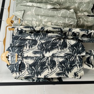 ست شومیز و شلوار اطلسی طرح‌دار | فری‌سایز، شلوار بگ، مناسب مهمانی و بهار