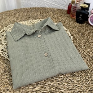 مانتو قواره دار فول نگین آیوا