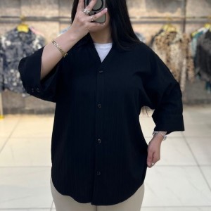 شومیز مشکی مدل سنجاقک