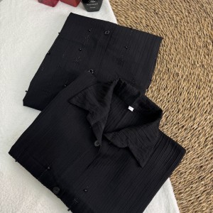 مانتو  مشکی مرواریدی آیوا