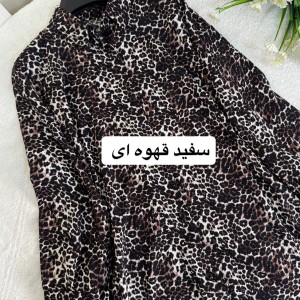 شومیز پلنگی نگیندار زنانه | جنس ینزی پفکی فری‌سایز