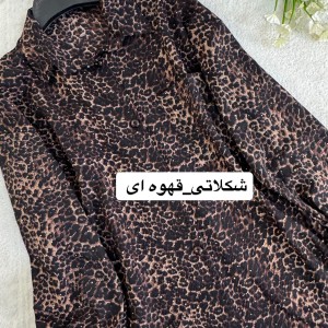 شومیز پلنگی نگیندار زنانه | جنس ینزی پفکی فری‌سایز