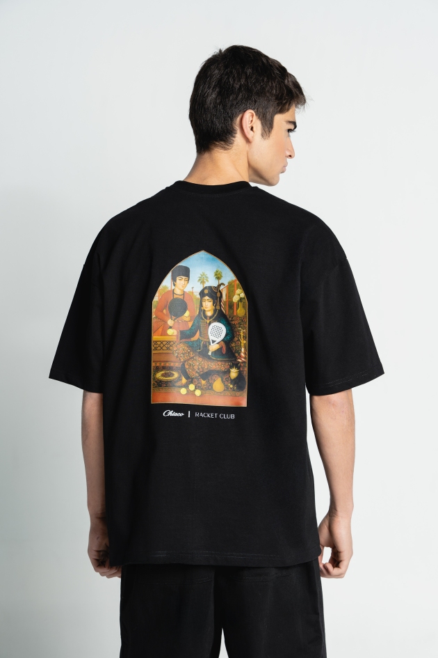 تیشرت قاجار پدل مشکی