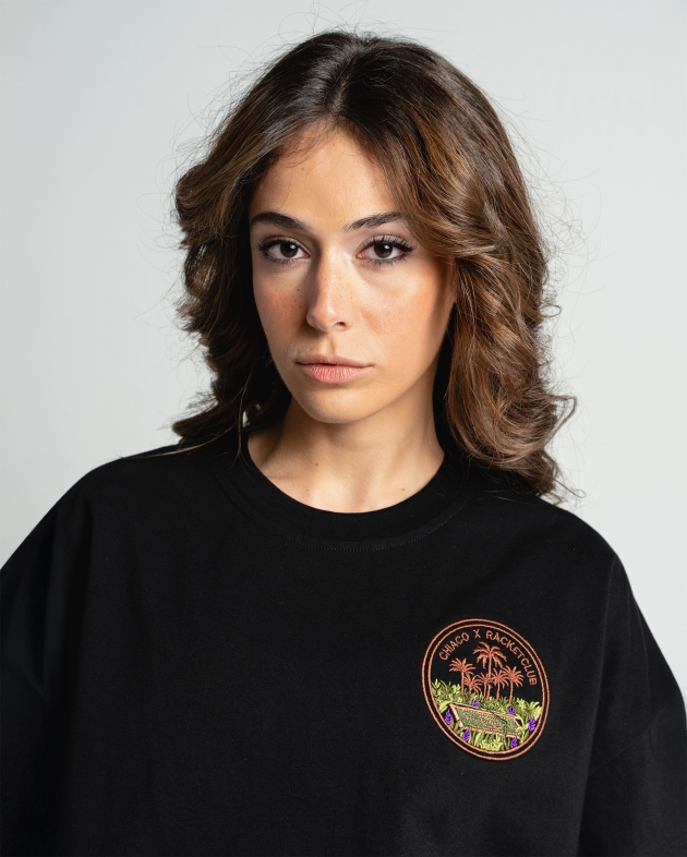 تیشرت نخل و تنیس مشکی