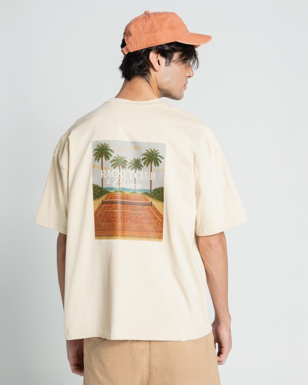 تیشرت نخل و تنیس کرم