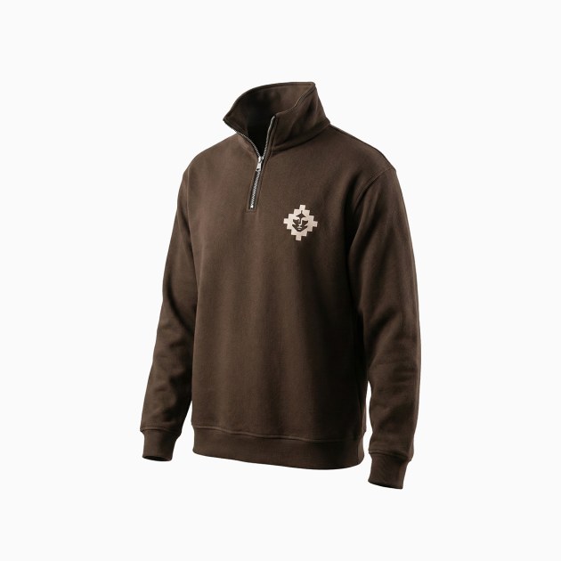 نیم زیپ زن قهوه ای