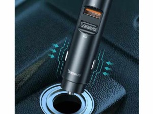 شارژر فندکی و اف ام پلیر خودرو بیسوس Baseus CRNLZ01 FM transmitter car charger