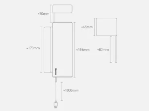 جعبه نظم دهنده داخل خودرو بیسوس Baseus Deluxe Metal Armrest Console Organizer