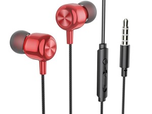 هندزفری سیمی با جک 3.5 میلیمتری هوکو Hoco Wired earphones 3.5mm “M87 String” with mic