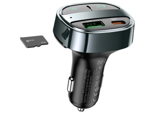 شارژر فندکی با قابلیت پخش موسیقی و امکان برقراری تماس هوکو Hoco Car charger E70