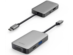 هاب تایپ سی پنج پورت ویوو WiWU Alpha 513HVP 5 in 1 USB C