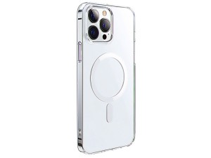 قاب مگنتی شفاف آیفون 14 پرومکس 6.7 اینچ ویوو Wiwu Crystal Magnetic Phone case IP14 6.7&#39;&#39; pro Max MCC-101