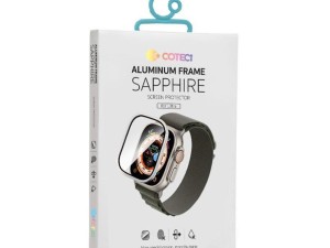 محافظ صفحه نمایش اپل واچ اولترا 49 میلی متری با قاب آلیاژ تیتانیوم کوتتسی Coteetci iWatch ultra film 49mm 24011