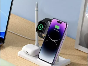 شارژر بی سیم رومیزی 4 کاره ایکس او XO-WX033 4 in 1 desktop wireless charger