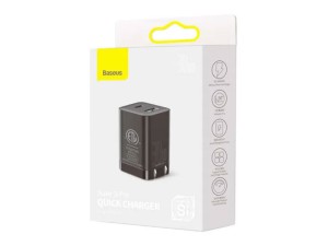 شارژر دیواری تایپ سی و یو اس بی 30 وات بیسوس Baseus Super Si Pro USB wall charger CCSUPP-D0169