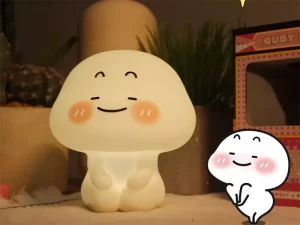 چراغ خواب فانتزی رومیزی قابل شارژ تایمردار Mini Silicone Baby Night Lamp Table Lamp BWGQYD-01