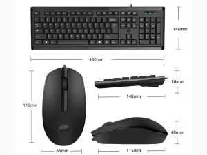 ست موس و کیبورد سیمی اچ پی HP KM10 Keyboard And Mouse set original