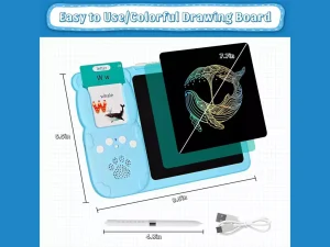 تخته دیجیتال آموزش نقاشی و نوشتن سخنگو Talking Flash Cards, Early Education Machine with LCD Writing Tablet for Toddlers