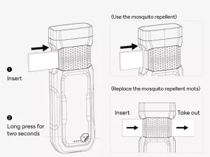 چراغ قوه، پاوربانک و حشره کش قابل حمل Electric Portable Rechargeable USB Mosquito Repellent With Flashlight &amp; Powerbank