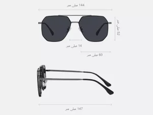 عینک آفتابی مردانه پلاریزه طرح کلاسیک karen bazaar CP2261 Classic Men&#39;s Cycling Sunglasses Metal