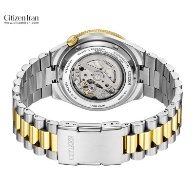 پشت شفاف ساعت سیتیزن NJ0234-58X با موتور اتوماتیک کالیبر 8210