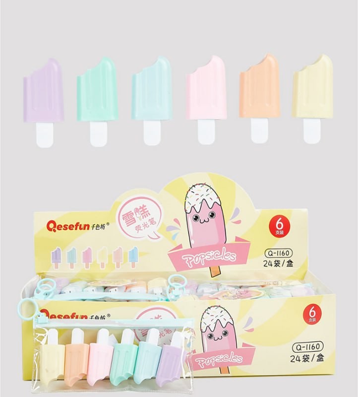 پک هایلایتر 6عددی  فانتزی  119-5