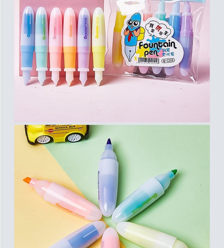 پک هایلایتر 6عددی  فانتزی 119-8