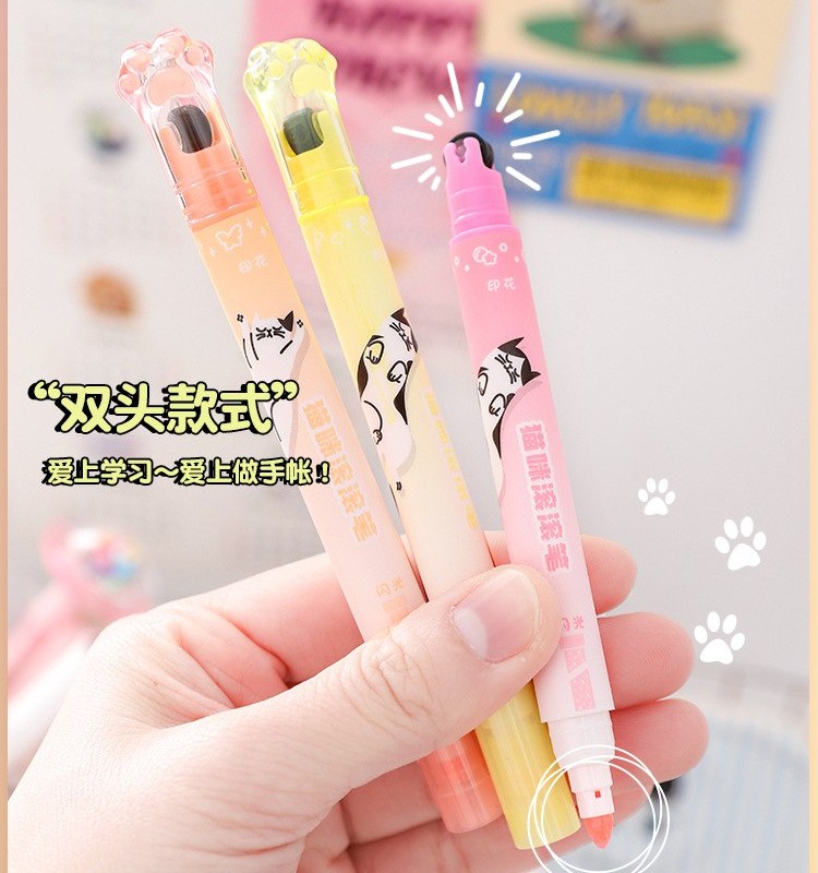 پک هایلایتر و مهر غلطکی 3 عددی  119-17