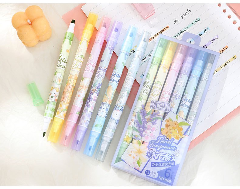 پک هایلایتر 6 عددی دو سر  119-26