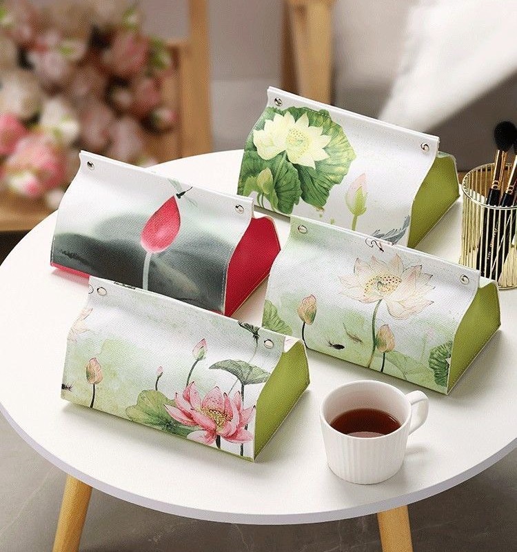 جا دستمالی طرح  گل  168-45