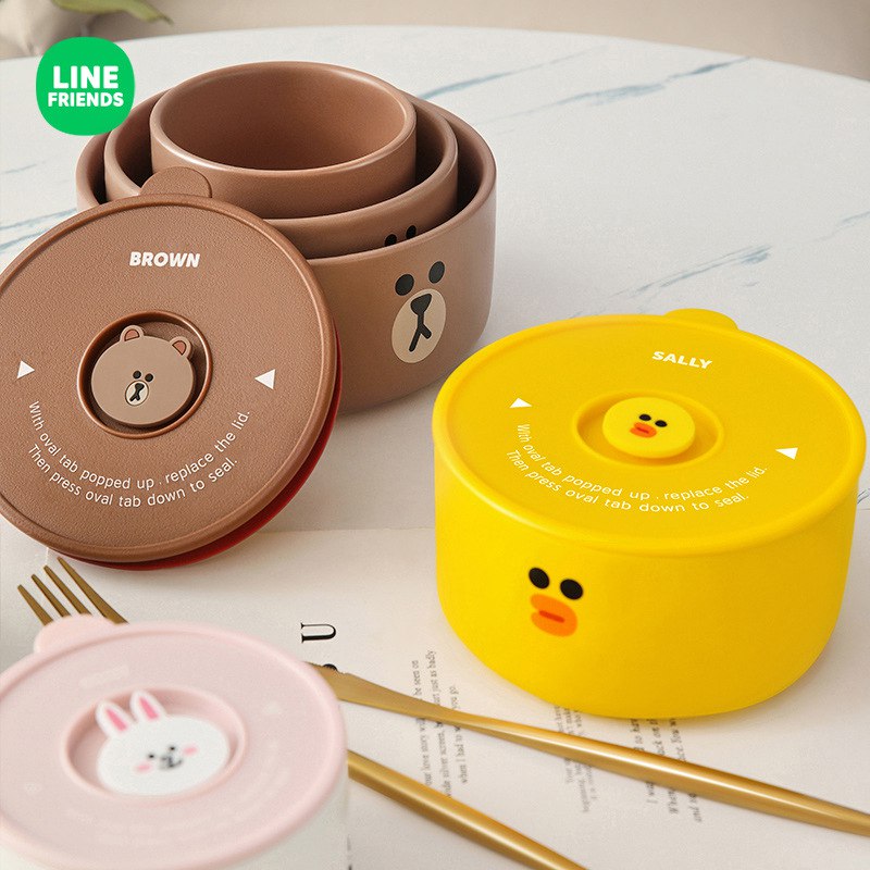 ظرف فانتزی طرح جوجه  73-98   Line Friends