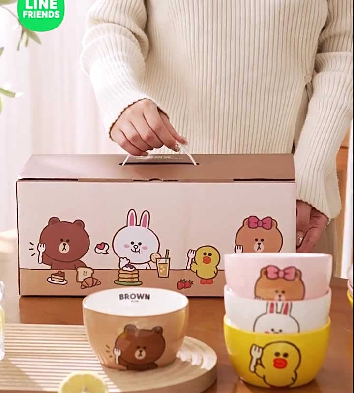 ست فنجان 73-108  Line Friends