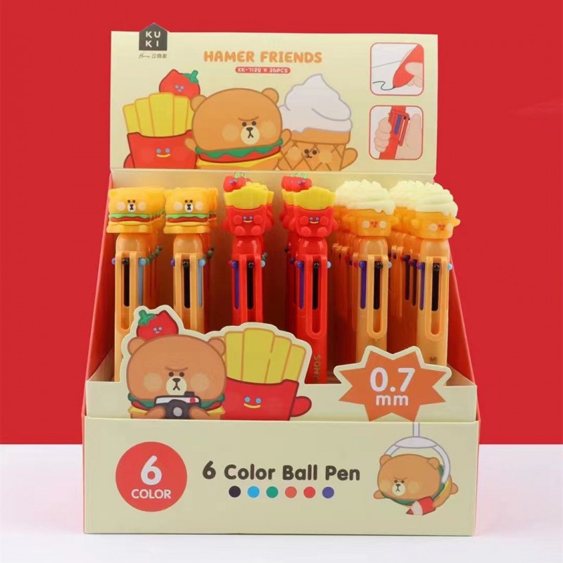 خودکار شش رنگ  kuki  181-494