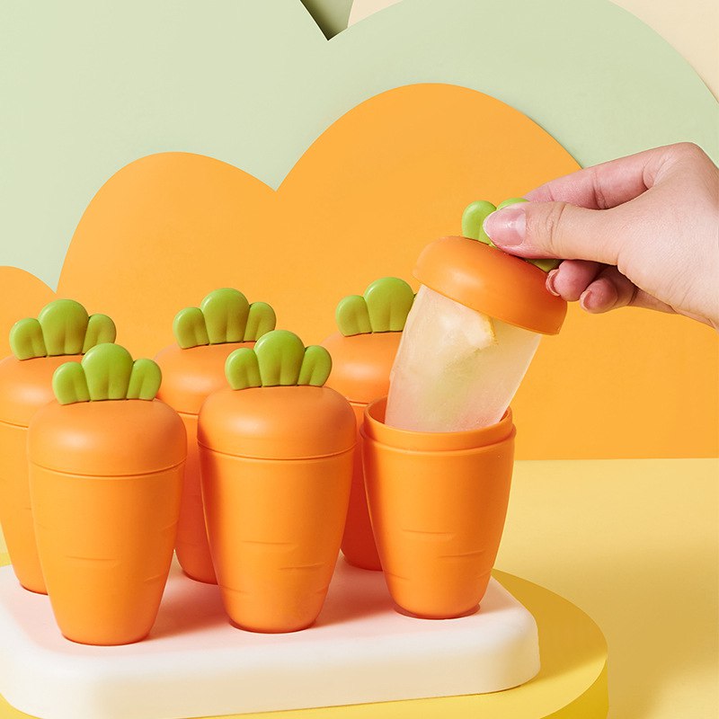 قالب یخ 6 تایی طرح هویج 37-12